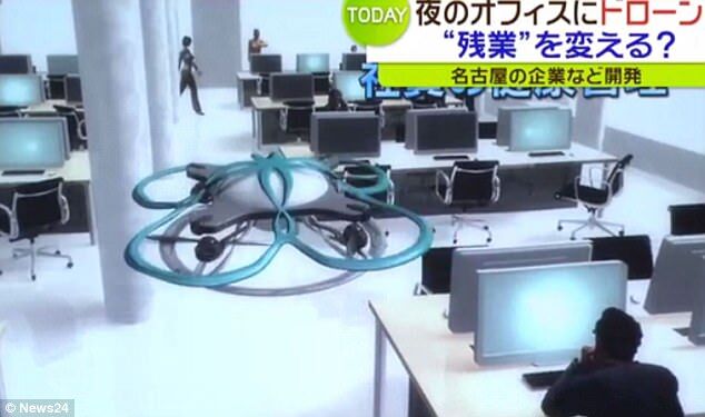 日本推出“驱逐”无人机 催促加班员工下班